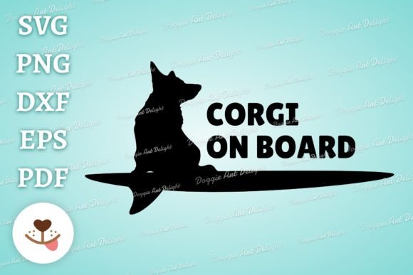 CORGI on BOARD Funny Dog Car Decal Svg Review for Real Embroidery Use