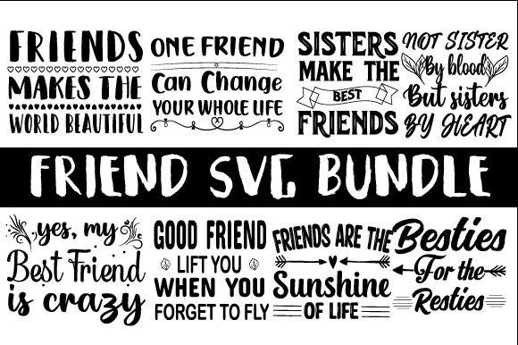 Friend Svg Bundle: A Funny, Flexible Design for Embroidery Projects