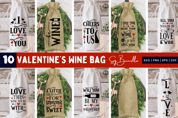 Funny Valentines Wine Bag SVG Bundle Review for Real Embroidery Use