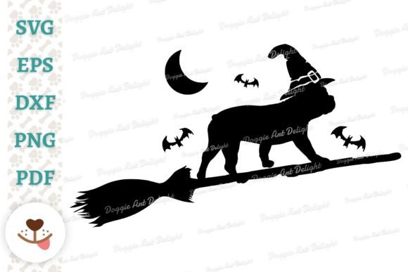Halloween Frenchie Dog Design for Embroidery Projects