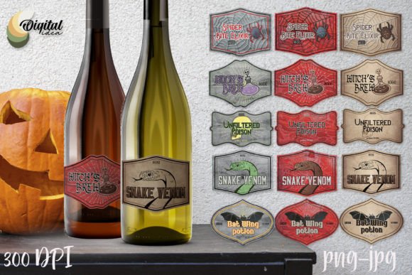 Halloween Funny Retro Bottle Labels SVG Review