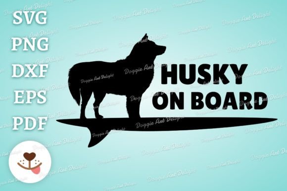 Husky on Board: A Designer’s Take on This Funny Dog Car Decal SVG
