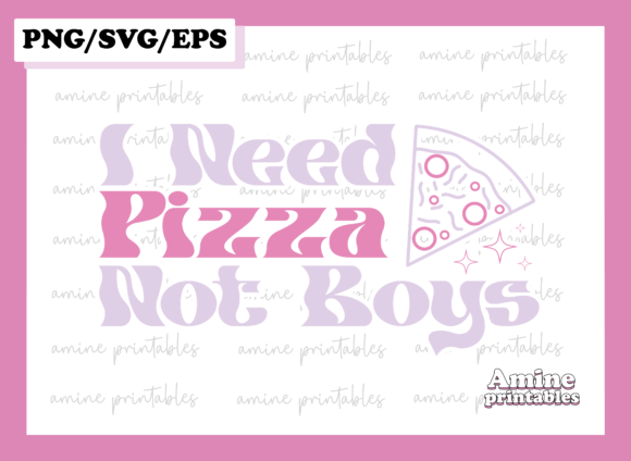 I Need Pizza Funny Sassy Girl Retro SVG Review