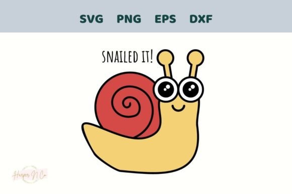 Snailed It SVG: A Playful Touch for Embroidery Projects