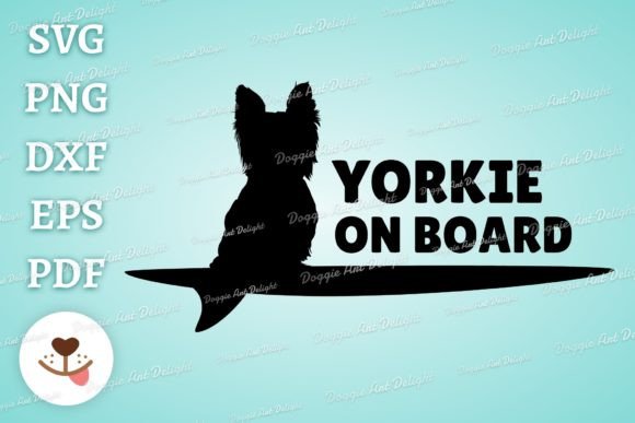 YORKIE on BOARD: A Lighthearted Embroidery Design for Pet Lovers